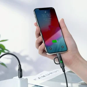 کابل تبدیل USB-C به لایتنینگ/USB-C مک دودو مدل CA-7120 طول 1.2 متر