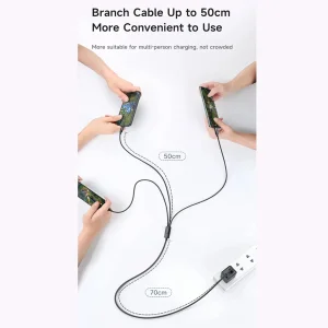 کابل تبدیل USB به MicoUSB/ USB-C / لایتنینگ مک دودو مدل CA-579 طول 1.2 متر