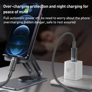 کابل تبدیل USB-C به لایتنینگ یسیدو مدل AUTO POWER OFF CA159 27W طول 1.2 متر