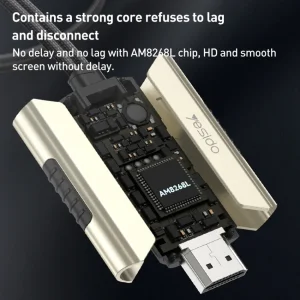 کابل تبدیل HDMI به لایتنینگ / microUSB/ USB-C یسیدو مدل HM14 طول 2 متر
