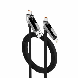 کابل تبدیل USB-C به USB / لایتنینگ الدنیو مدل LC25 طول 1.2 متر