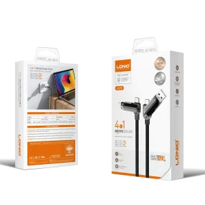 کابل تبدیل USB-C به USB / لایتنینگ الدنیو مدل LC25 طول 1.2 متر