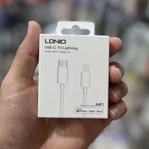 کابل تبدیل USB-C به لایتنینگ الدینو مدل   12pro Max طول 1 متر