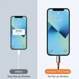 کابل تبدیل USB-C به لایتنینگ مک دودو مدل CA1440 طول 0.11 متر