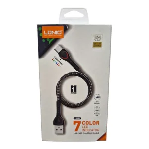 کابل تبدیل USB به لایتنینگ الدینیو مدل LS481 طول 1 متر