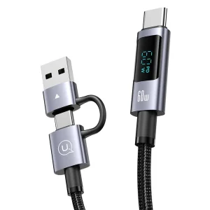 کابل تبدیل usb / usb-c به usb-c / micro usb / لایتنینگ یوسمز مدل sj736 طول 2 متر