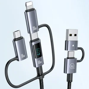 کابل تبدیل usb / usb-c به usb-c / micro usb / لایتنینگ یوسمز مدل sj736 طول 2 متر