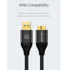 کابل هارد USB 3.0 یوسمز مدل US-SJ272 U19 طول 1 متر