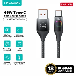 کابل تبدیل USB به USB-C یوسمز مدل SJ636 طول 1.2 متر
