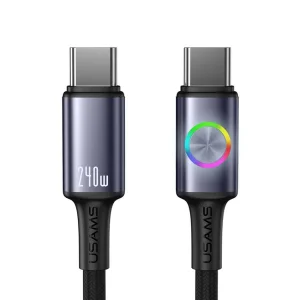کابل تبدیل USB-C به USB-C یوسمز مدل SJ751-240W طول 1.2 متر