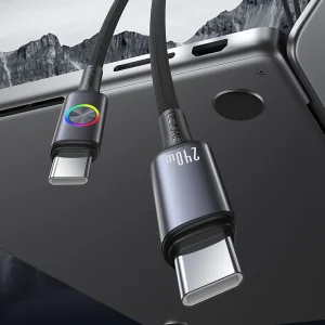کابل تبدیل USB-C به USB-C یوسمز مدل SJ751-240W طول 1.2 متر
