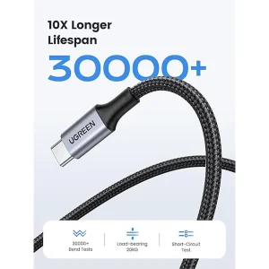 کابل تبدیل USB-C یوگرین مدل US316-70427 طول 1 متر