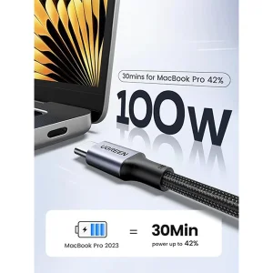 کابل تبدیل USB-C یوگرین مدل US316-70427 طول 1 متر