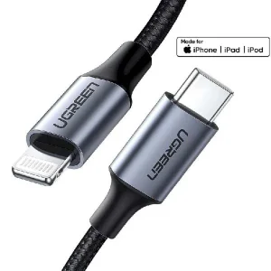 کابل تبدیل USB-C به لایتنینگ یوگرین مدل 80564-US304 طول 1 متر