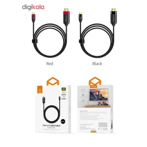 کابل تبدیل USB-C به HDMI مک دودو مدل CA-5880 طول 2 متر