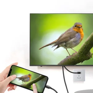 کابل تبدیل لایتنینگ به HDMI/ usb یسیدو مدل HM04 طول 1.8 متر