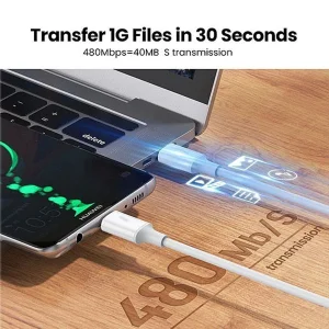 کابل تبدیل USB-C یوگرین مدل US300 طول 1 متر