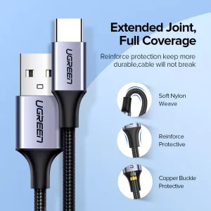 کابل تبدیل USB-C به USB یوگرین مدل US288-60126 طول 1 متر