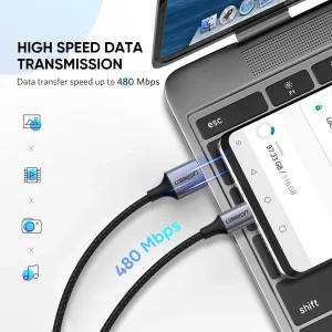 کابل تبدیل USB-C به USB یوگرین مدل US288-60126 طول 1 متر