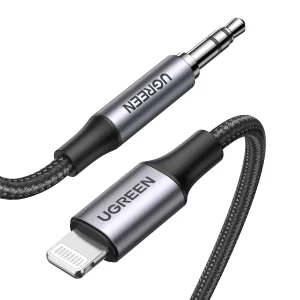 مبدل Lightning به جک 3.5mm یوگرین مدل US315-70509 طول 1 متر