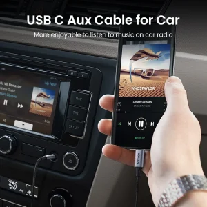 کابل تبدیل USB-C به جک 3.5mm یوگرین مدل CM450-20192 طول 1 متر
