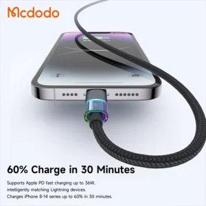 کابل تبدیل USB-C به لایتنینگ مک دودو مدل CA-819 طول 1.2 متر
