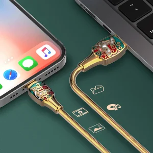 کابل تبدیل USB به لایتنینگ الدینیو مدل LS881 طول 1 متر