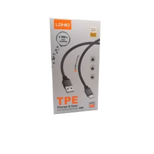 کابل تبدیل USB به  لایتنینگ الدنیو مدل LS441 طول 1  متر
