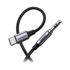 کابل تبدیل USB-C به جک 3.5 میلی متری یوگرین مدل AV143 - 30633 طول یک متر
