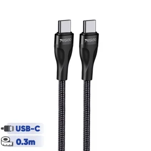 کابل تبدیل usb-C به usb-C یسیدو مدل CA83 طول 0.3 متر