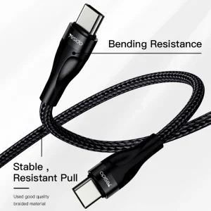 کابل تبدیل usb-C به usb-C یسیدو مدل CA83 طول 0.3 متر