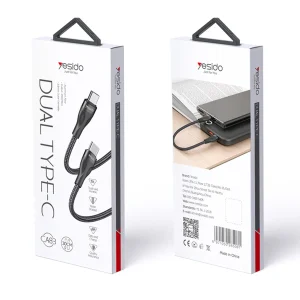 کابل تبدیل usb-C به usb-C یسیدو مدل CA83 طول 0.3 متر