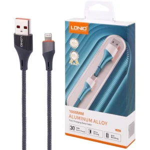 کابل تبدیل USB به لایتنینگ الدینیو مدل LS631 طول 1 متر