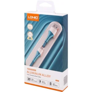 کابل تبدیل USB به لایتنینگ الدینیو مدل LS631 طول 1 متر