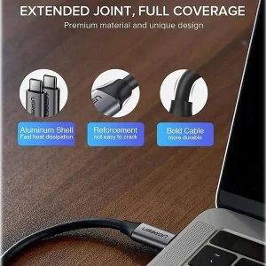 کابل تبدیل  USB-C  یوگرین مدل US161-50751 طول 1.5 متر