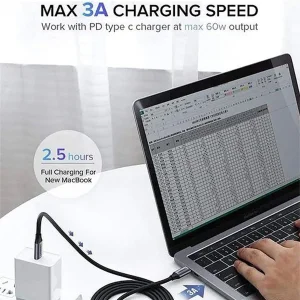 کابل تبدیل  USB-C  یوگرین مدل US161-50751 طول 1.5 متر