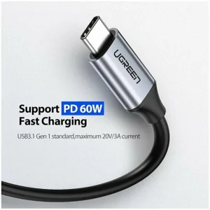 کابل تبدیل  USB-C  یوگرین مدل US161-50751 طول 1.5 متر