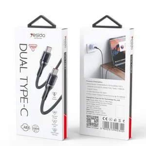 کابل USB-C یسیدو مدل CA166 C-C 1.2m طول 1.2 متر