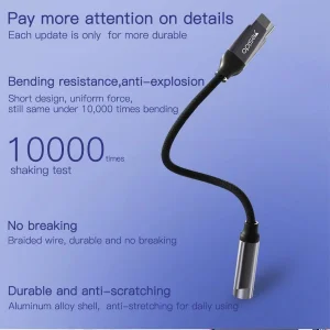 مبدل USB-C به جک 3.5 میلی متری یسیدو مدل YAU-19