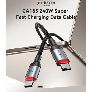 کابل USB-C یسیدو مدل CA185 240W طول 1.2 متر