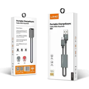کابل تبدیل USB به لایتنینگ الدینیو مدل LC98 طول 0.25 متر
