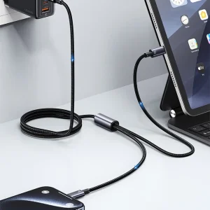 کابل تبدیل USB-C یوسمز مدل sj 740 طول 1.2متر