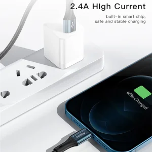 کابل تبدیل USB به لایتنینگ یسیدو مدل CA93 طول 1.2 متر