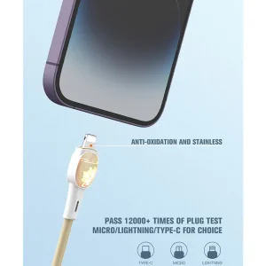 کابل تبدیل USB به لایتنینگ الدینیو مدل LS832 طول 2 متر