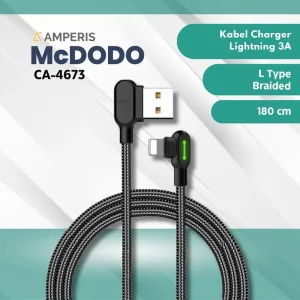 کابل تبدیل USB به لایتنینگ مک دودو مدل CA-4673 طول 1.8 متر