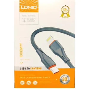کابل تبدیل USB-C به لایتنینگ الدینیو مدل LC631i طول 1 متر