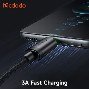کابل تبدیل USB به USB-C مک دودو مدل MCCA396 LED Version طول 1 متر