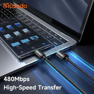 کابل تبدیل USB به USB-C مک دودو مدل MCCA396 LED Version طول 1 متر