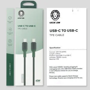 کابل USB-C گرین لاین مدل TPE-C طول 1 متر