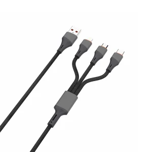 کابل تبدیل USB به USB-C / MICROUSB / لایتنینگ الدینیو مدل LC96u طول 1.2 متر